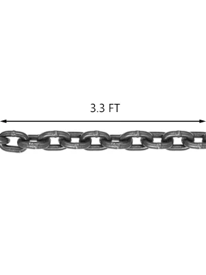 SucceBuy 4T Chain Sling 1M / 2M x 8MM Four Leg with Powder Coating Steel Hook - Grade 80 High Temperature Resistance for Lifting