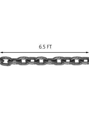 SucceBuy 4T Chain Sling 1M / 2M x 8MM Four Leg with Powder Coating Steel Hook - Grade 80 High Temperature Resistance for Lifting