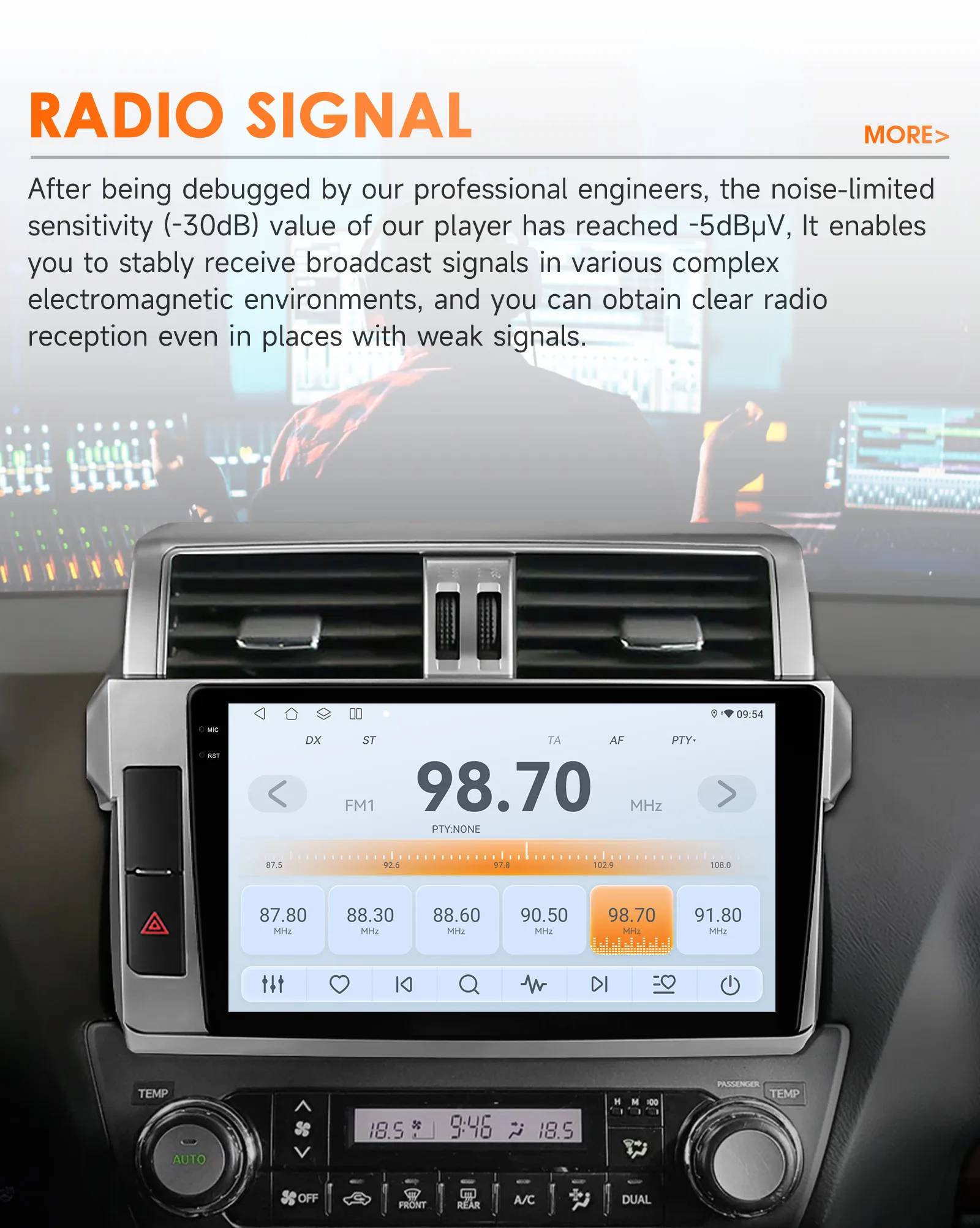 Hizpo 2 din Android 14 AutoradiogramFor Toyota Land Cruiser Prado 150 2013-2017 Car Radio Multimedia Navigation CarPlay Stereo 6115