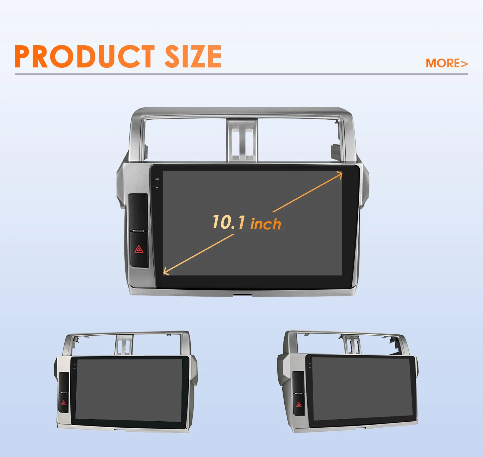 Hizpo 2 din Android 14 AutoradiogramFor Toyota Land Cruiser Prado 150 2013-2017 Car Radio Multimedia Navigation CarPlay Stereo 6115