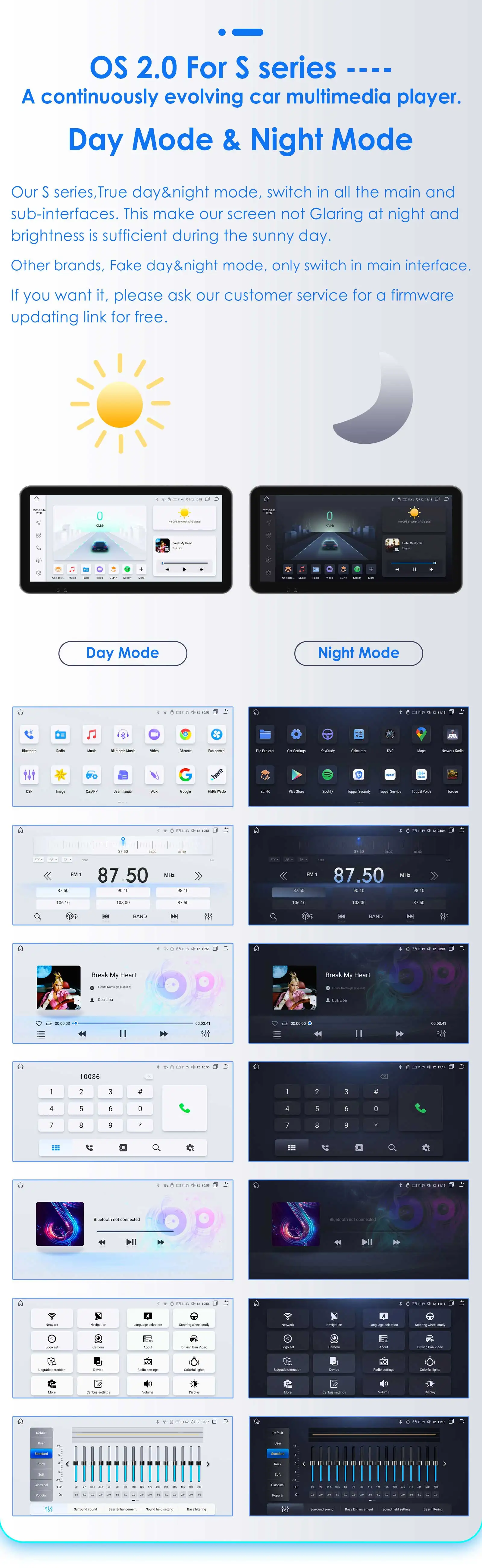 Hizpo 7inch Android Car Radio for Ford Focus S-Max Galaxy C-Max Kuga Mondeo Multimedia Auto CarPlay RDS DSP BT 4G CarPlay SWC