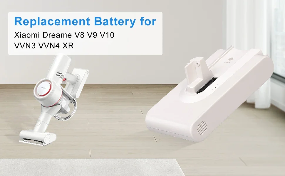 Original 5000mAh Battery For Dreame V9 V9P XR V10 VVN3 VVN4 V8 Replacement Battery Handheld Cordless Vacuum Cleaner Accessory