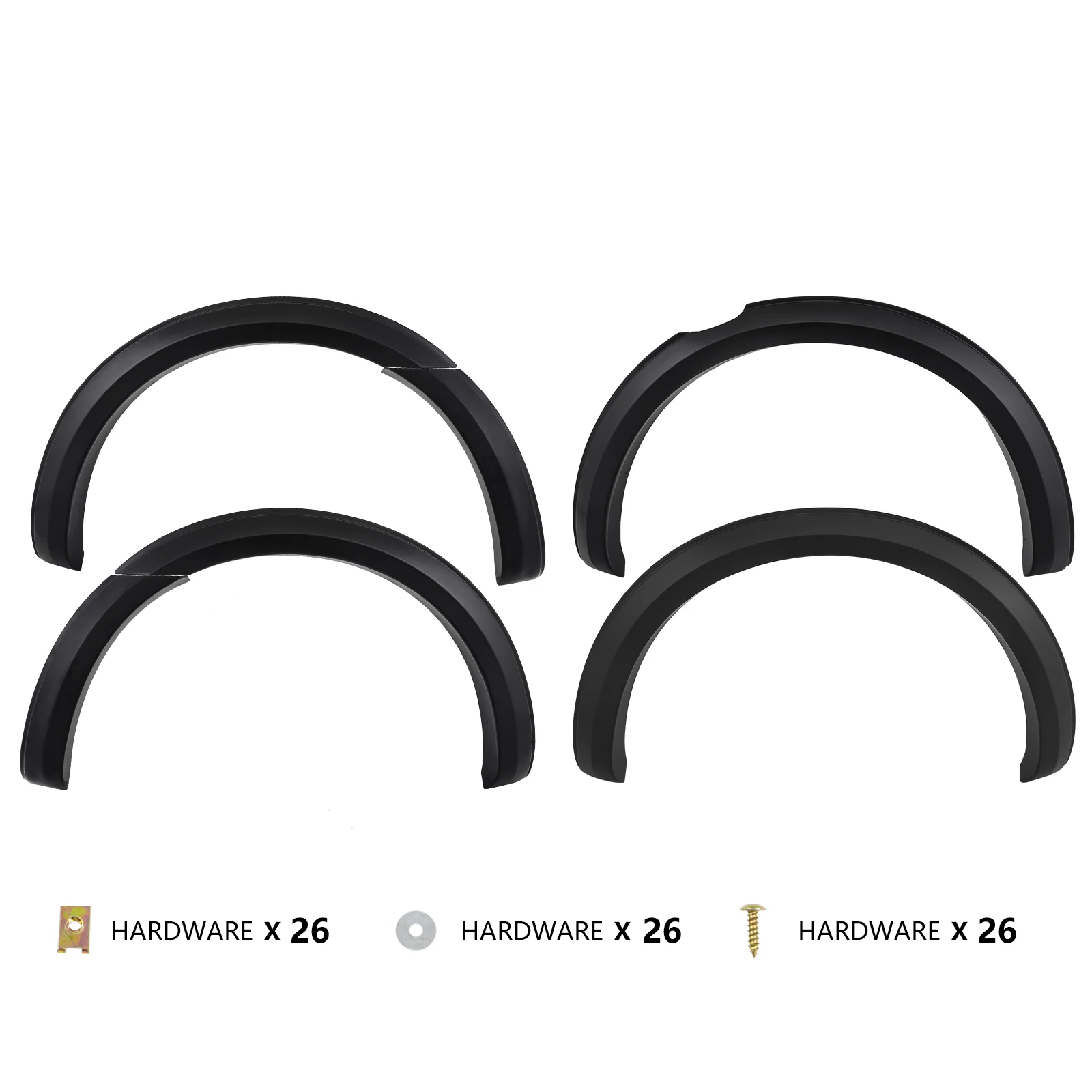4 Inch Slim Fender Flares Kits Fit For Ford Ranger 2015-2018,2019-2022 T7 T8 MK2 MK3 PX2 PX3 Wheel Arch Protection 4X4 Car Parts