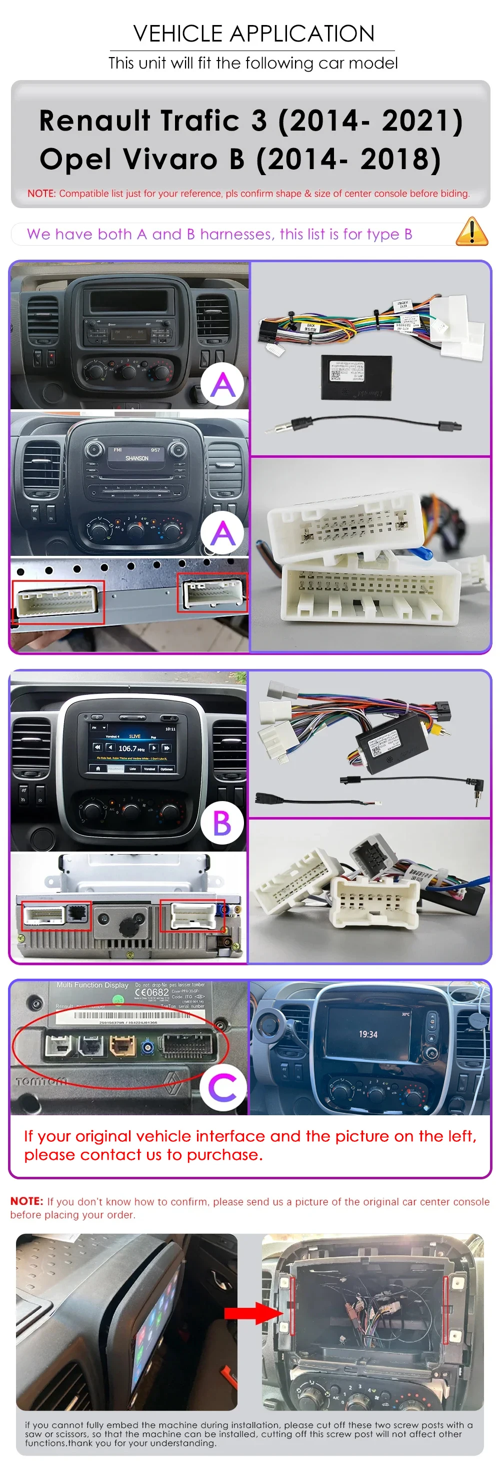 Hizpo Car Radio For Renault Trafic 3 2014- 2021 Opel Vivaro B 2014 - 2018 Autoradio CarPlay Android Auto Intelligent Systems 4G