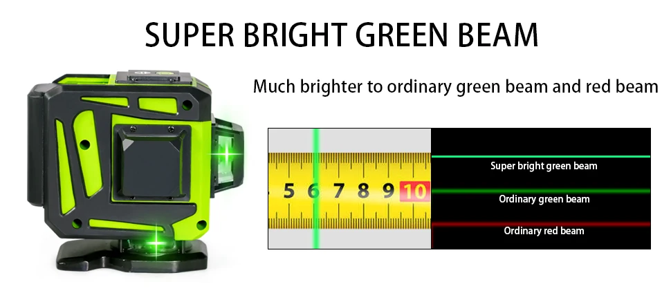 CLUBIONA 12/16 lines Green Beam Cross Laser Level 360 Rotary Self-Leveling Construction Decoration Tools With Remote Control