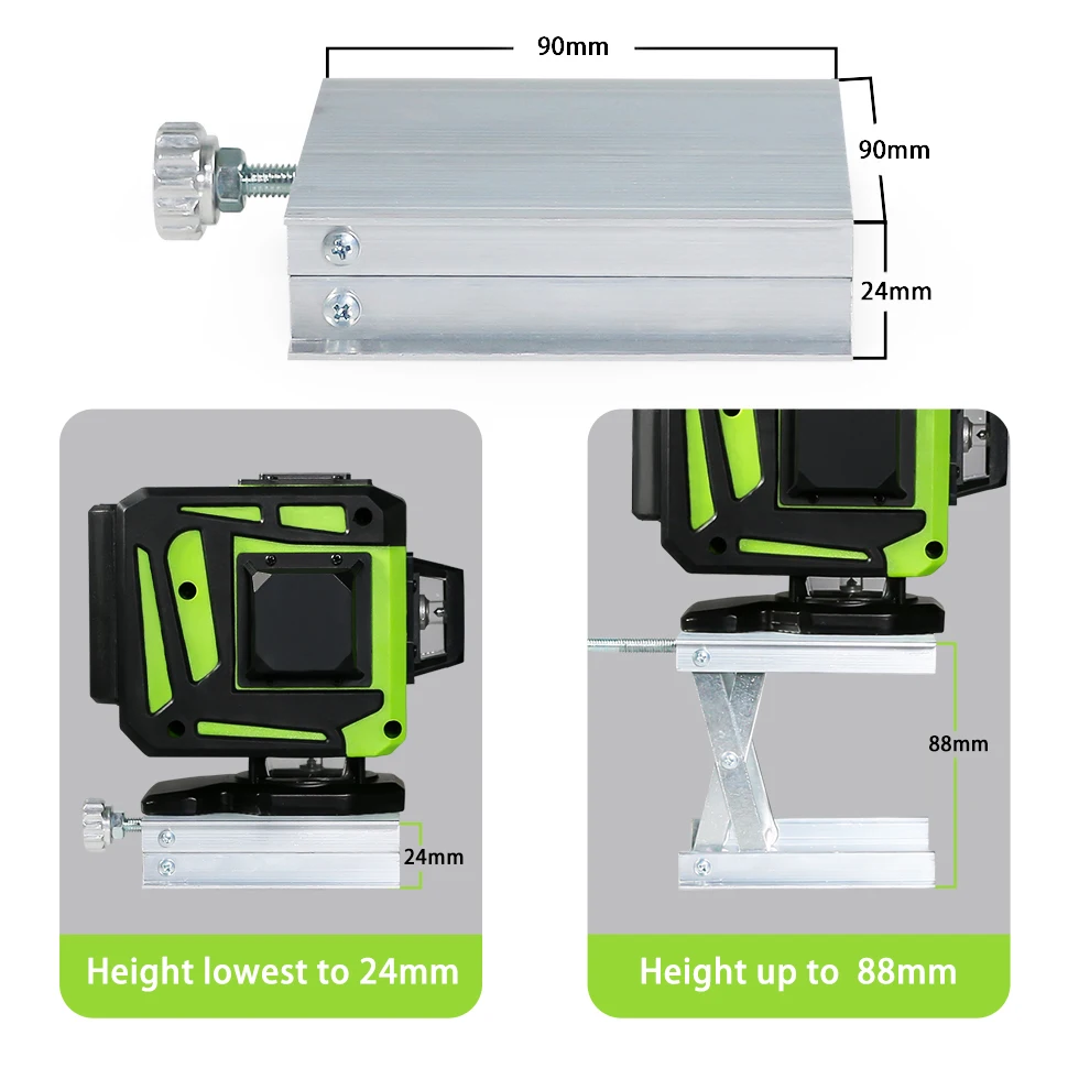 CLUBIONA 12/16 lines Green Beam Cross Laser Level 360 Rotary Self-Leveling Construction Decoration Tools With Remote Control