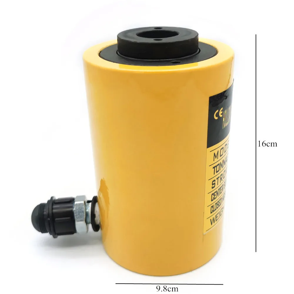 20T Hub Hollow Cylinder Hydraulic Cylinder Hollow Piston Travel Jack Hollow Single Acting Hydraulic Ram Cylinder Single Acting