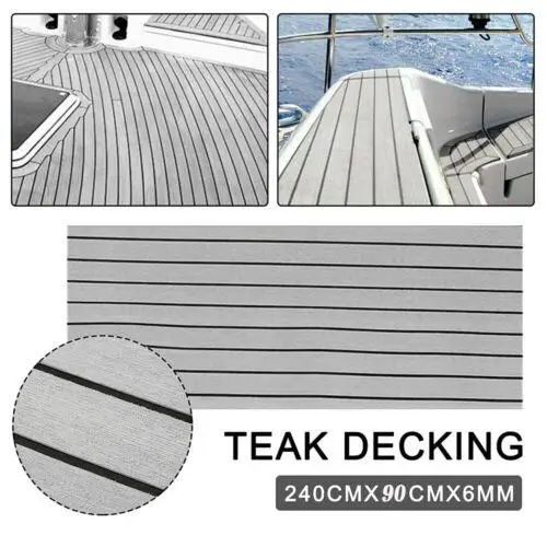 Eva Foam Faux Teak Boot Bodenbelag Eva-Schaum Deckbeschläge für Boote Yacht Marine Bodenbelag Rutschfester Teppich