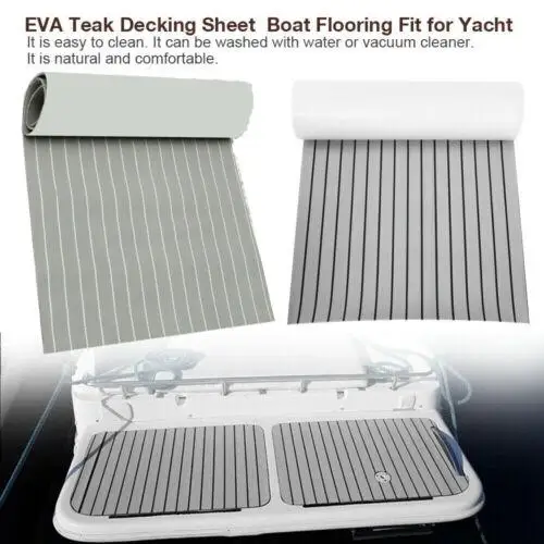 Eva Foam Faux Teak Boot Bodenbelag Eva-Schaum Deckbeschläge für Boote Yacht Marine Bodenbelag Rutschfester Teppich