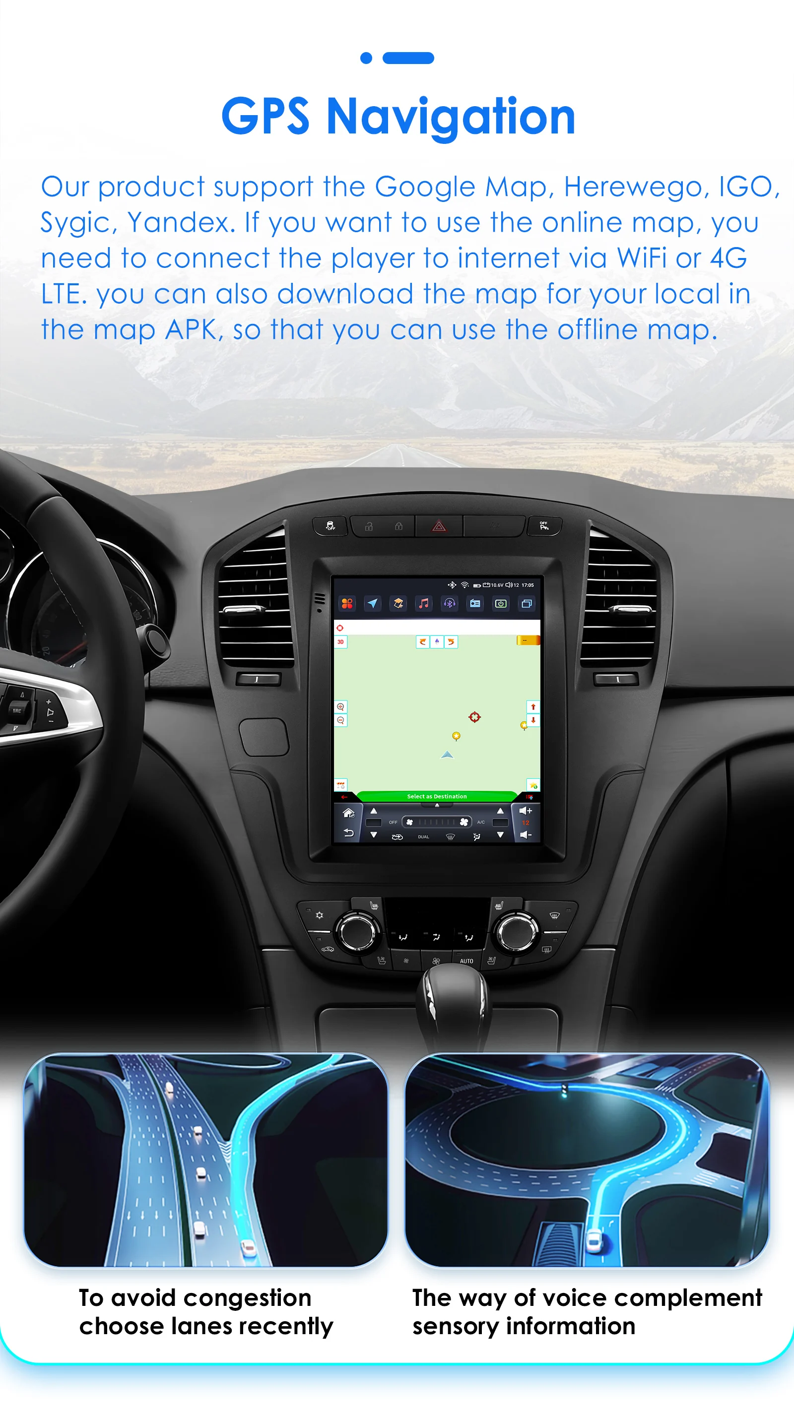 Hizpo 9.7" For Tesla Style Car Radio For Buick Regal Opel Insignia 2009 - 2013 Wireless CarPlay Android Auto No 2 din 2din DVD