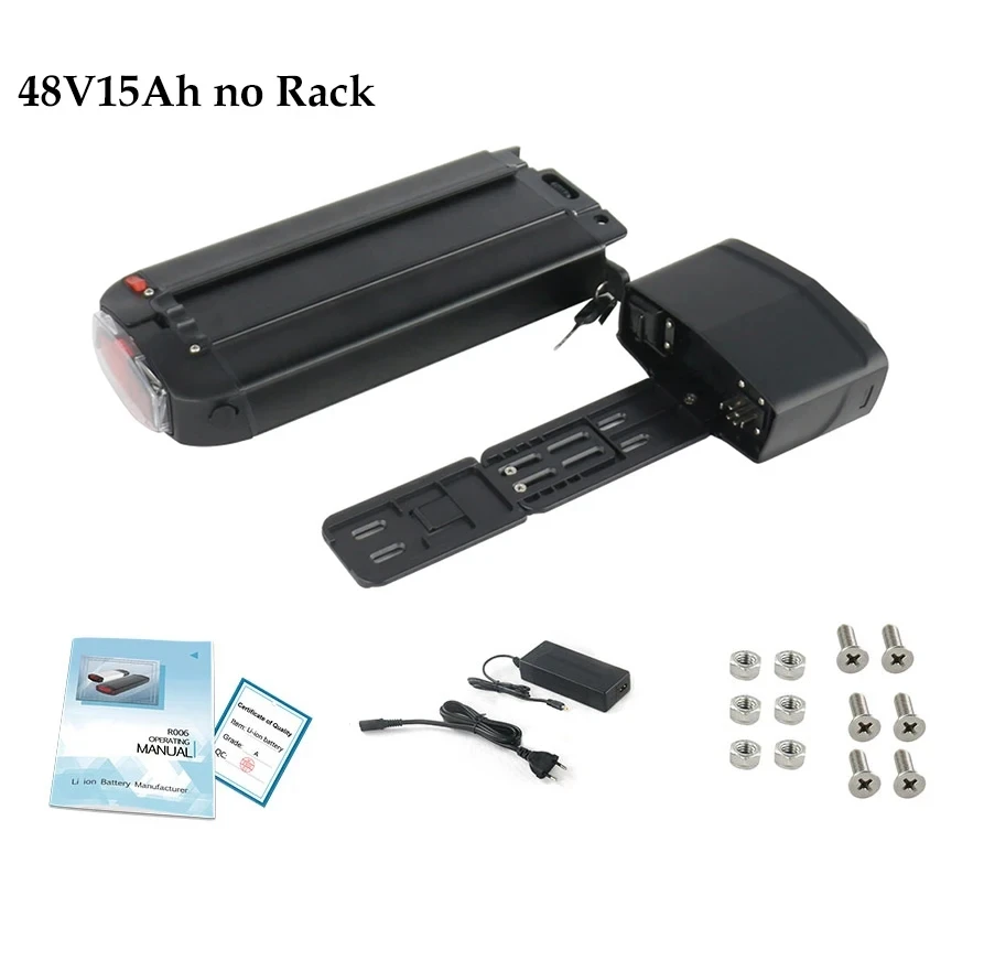 48V 27AH Rear Rack 36V 19.2AH 15Ah 17.5Ah Lithium Powerful Electric Bycicle Batteria Pack for 1500W 1000W 750W 500W 350W