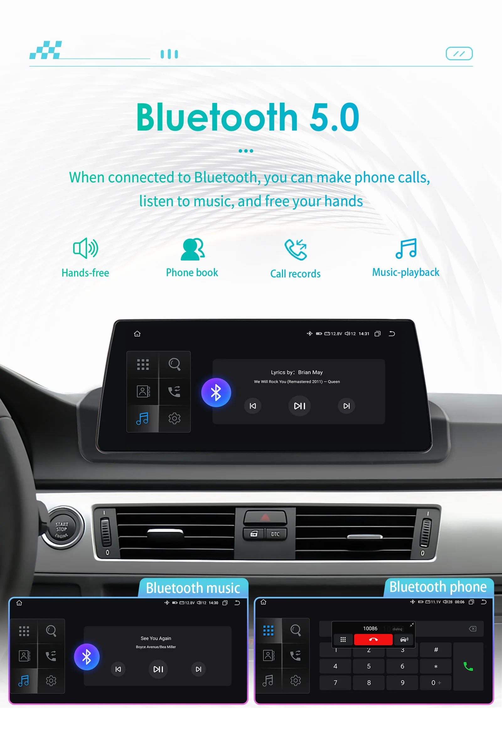 Hizpo 10.25-inch Android Car Radio for BMW 3 Series E90 2005 - 2012 Intelligence System CarPlay RDS DSP GPS Navi QLED Screen