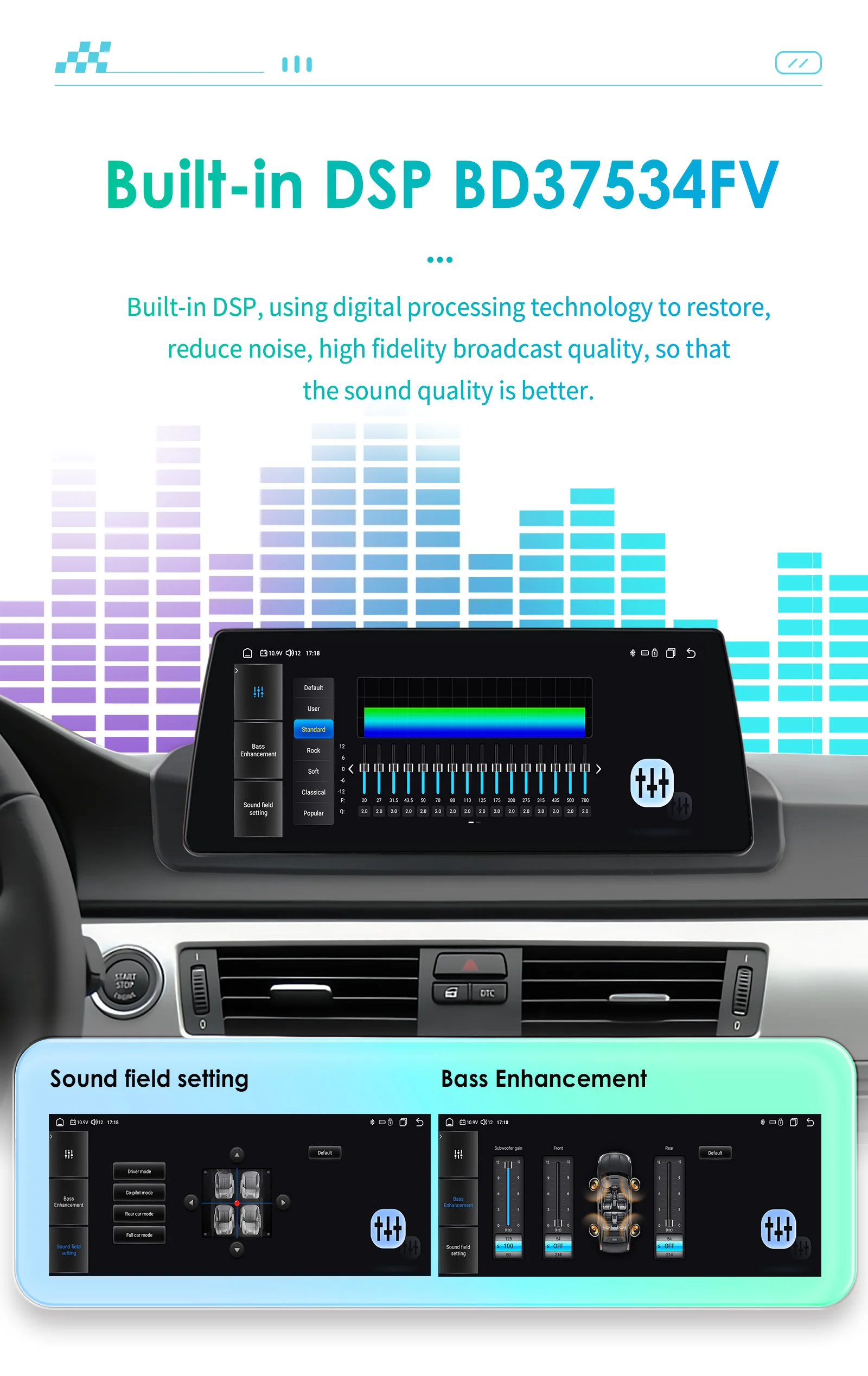 Hizpo 10.25-inch Android Car Radio for BMW 3 Series E90 2005 - 2012 Intelligence System CarPlay RDS DSP GPS Navi QLED Screen