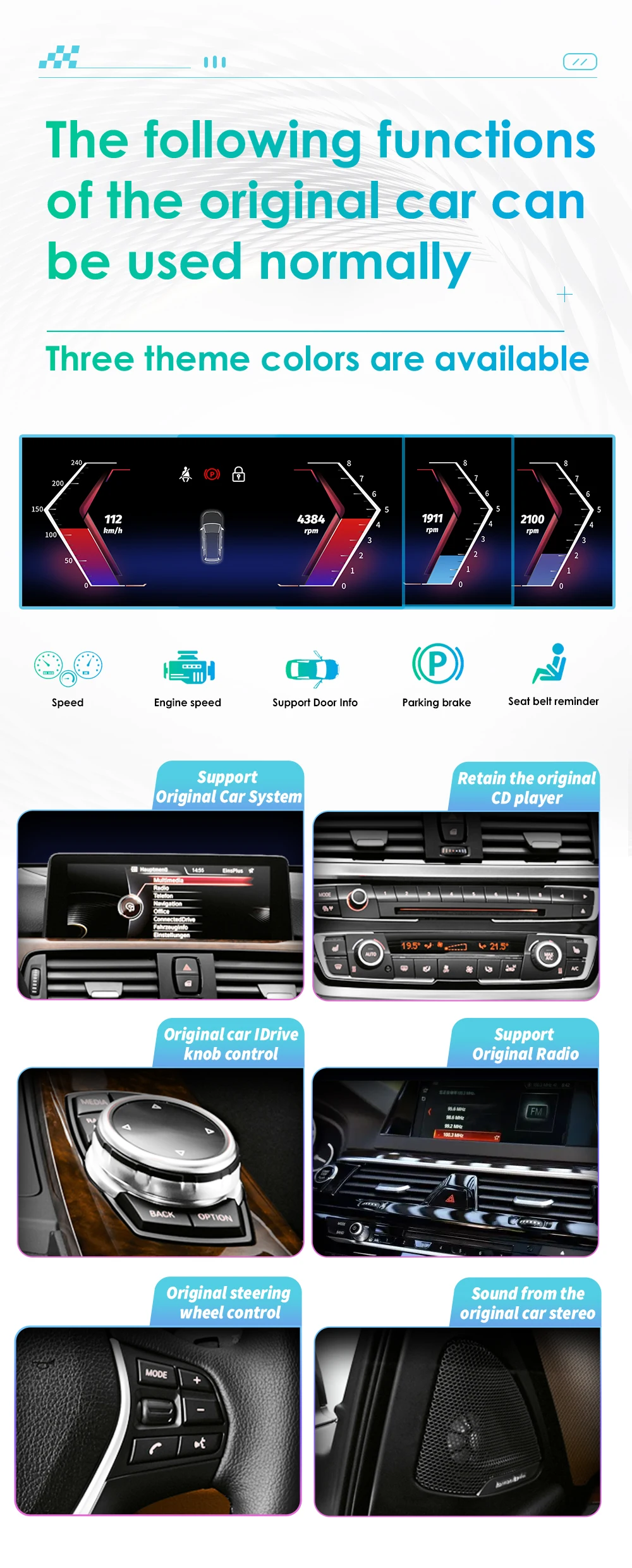 Hizpo 10.25-inch Android Car Radio for BMW 3 Series E90 2005 - 2012 Intelligence System CarPlay RDS DSP GPS Navi QLED Screen