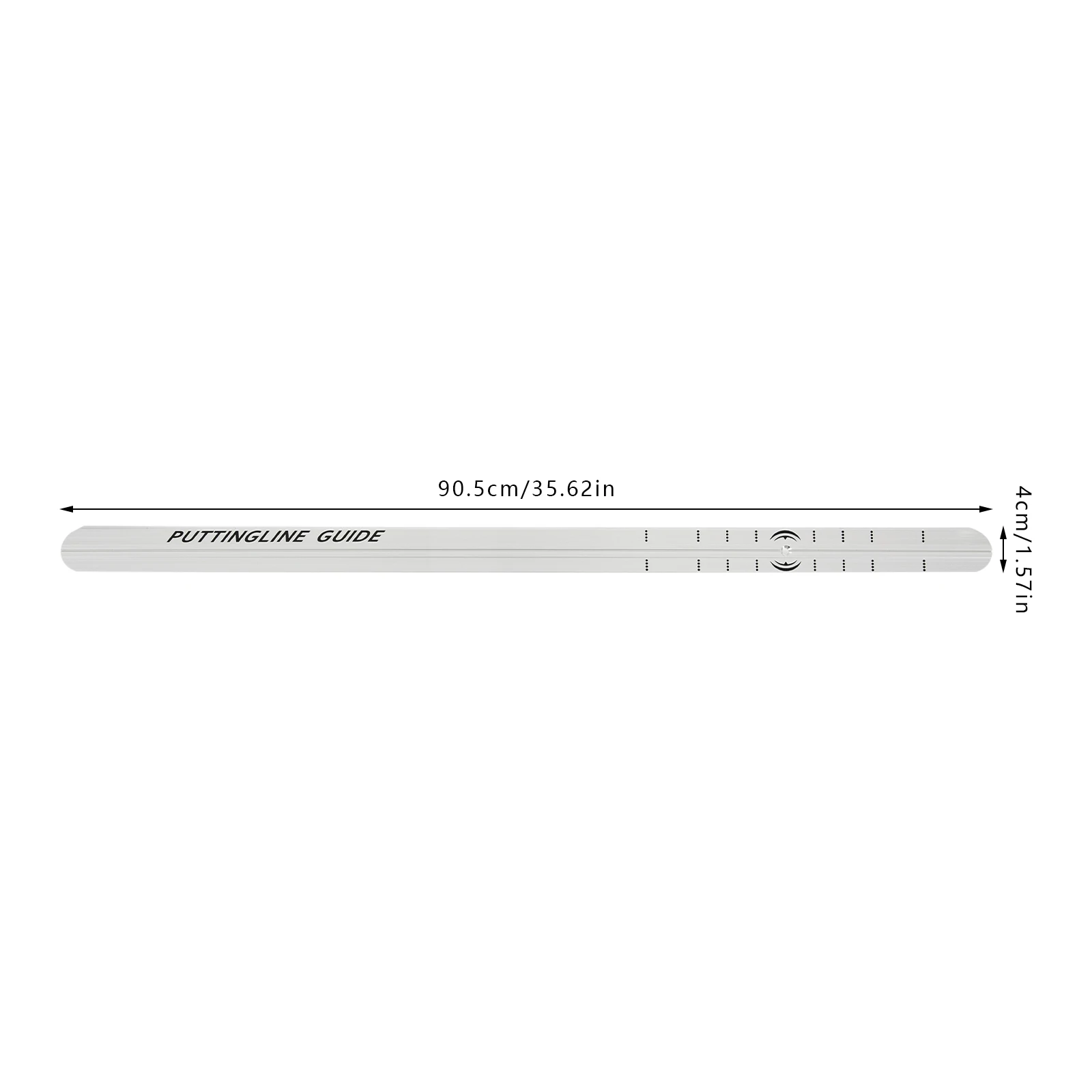 90.5 X 4cm Golf Putting Alignment Rail Premium Aluminum Alloy Golf Training Aids for Indoors Outdoors Office and Home