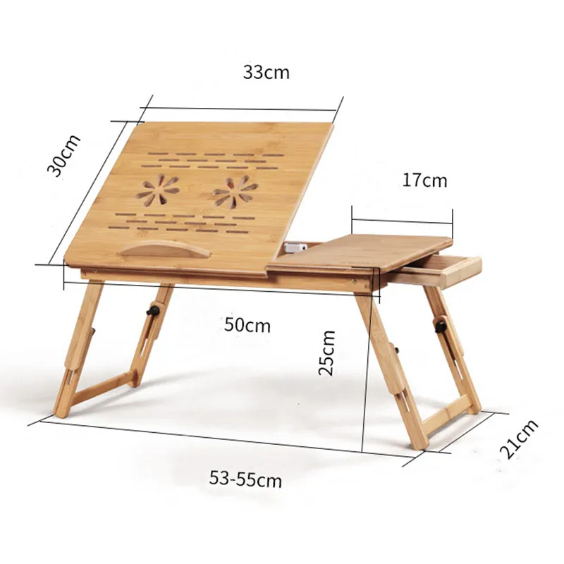 Home Folding Laptop Desk for Bed & Sofa Laptop Bed Tray Table Desk Portable Lap Desk for Study and Reading Bed Top Tray Table