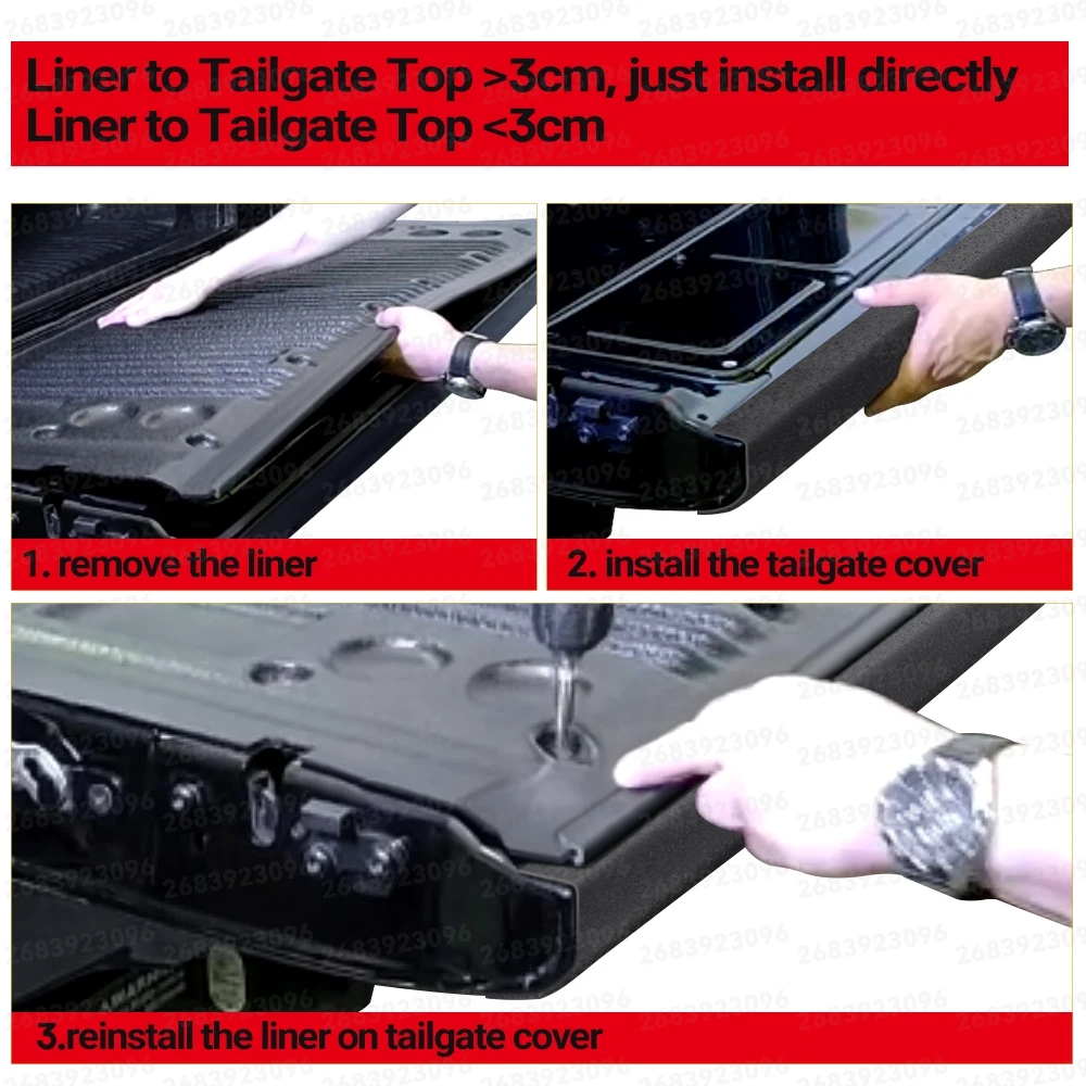 Protector Tailgate Guard Spoiler Rail Cap Tail Gate Cover For Ford Ranger 2012-2022 T6 T7 T8 Car Accesssories