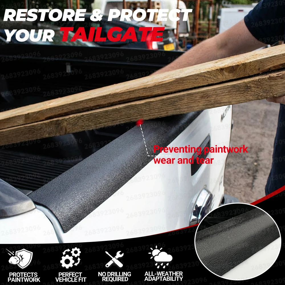 Protector Tailgate Guard Spoiler Rail Cap Tail Gate Cover For Ford Ranger 2012-2022 T6 T7 T8 Car Accesssories