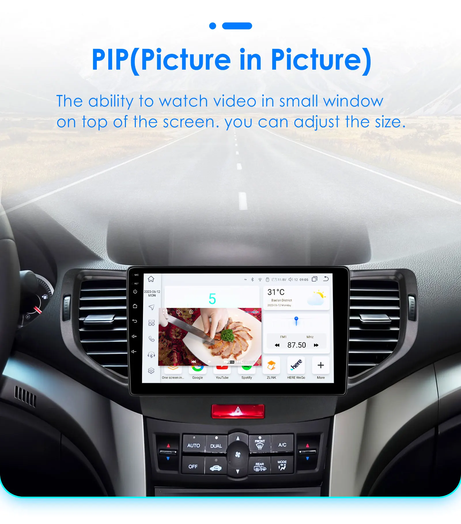 9“7862 Android 12 Autoradio for Honda Accord 8 Acura TSX 2008-2012 Multimedia player GPS navi Stereo 2din Head Unit 4G Carplay