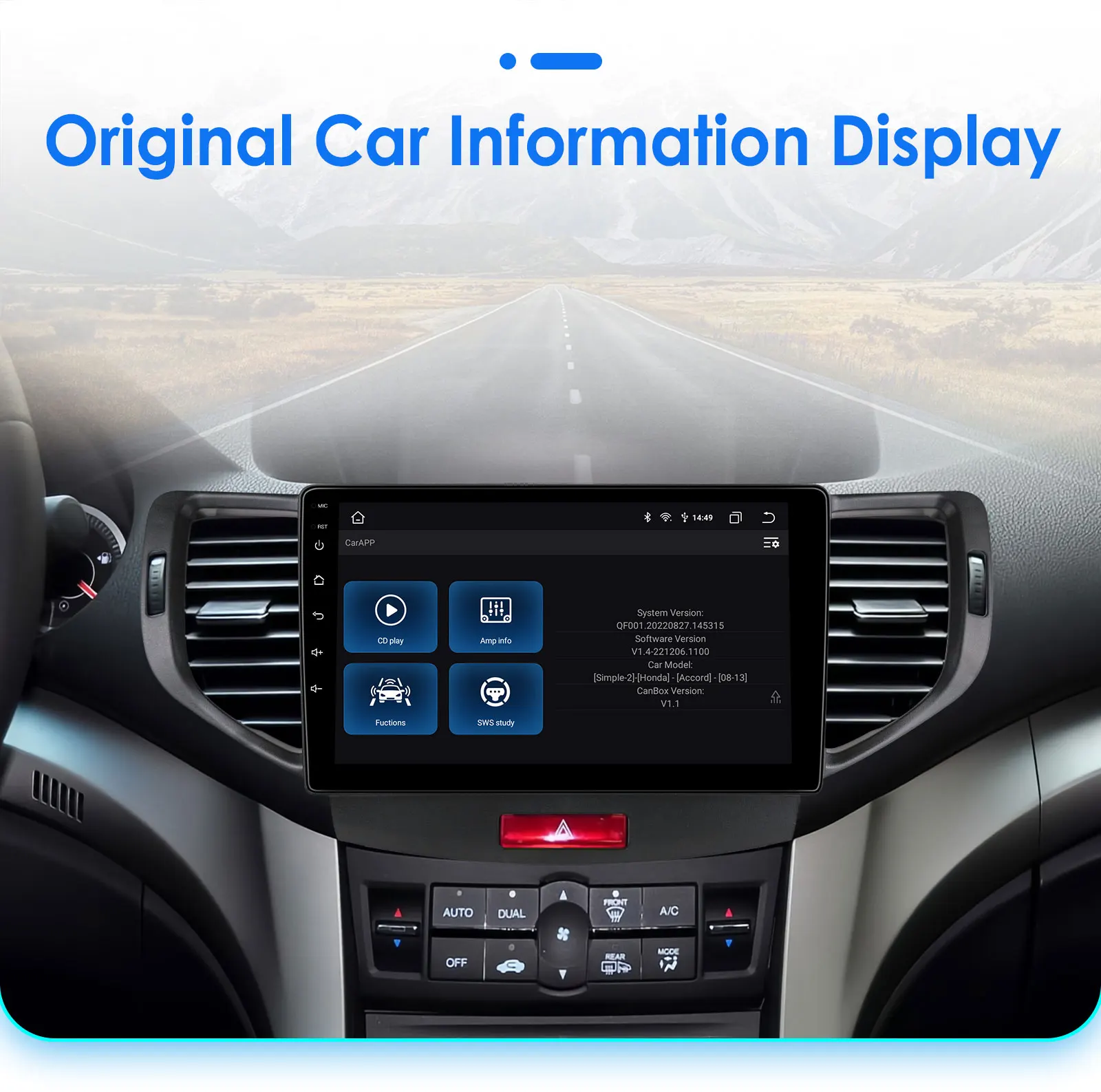 9“7862 Android 12 Autoradio for Honda Accord 8 Acura TSX 2008-2012 Multimedia player GPS navi Stereo 2din Head Unit 4G Carplay