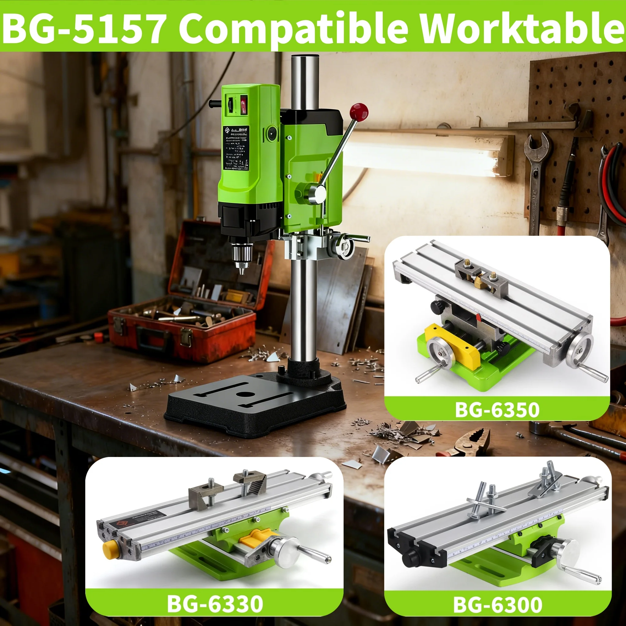 ALLSOME 1200W/1050/880W BG-5157 Bench Drill Stand Mini Electric Bench Drilling Machine Drill Chuck
