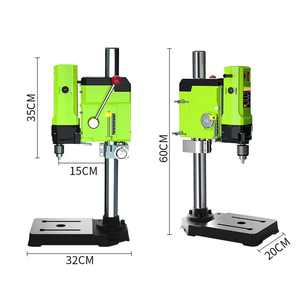 ALLSOME 1200W/1050/880W BG-5157 Bench Drill Stand Mini Electric Bench Drilling Machine Drill Chuck