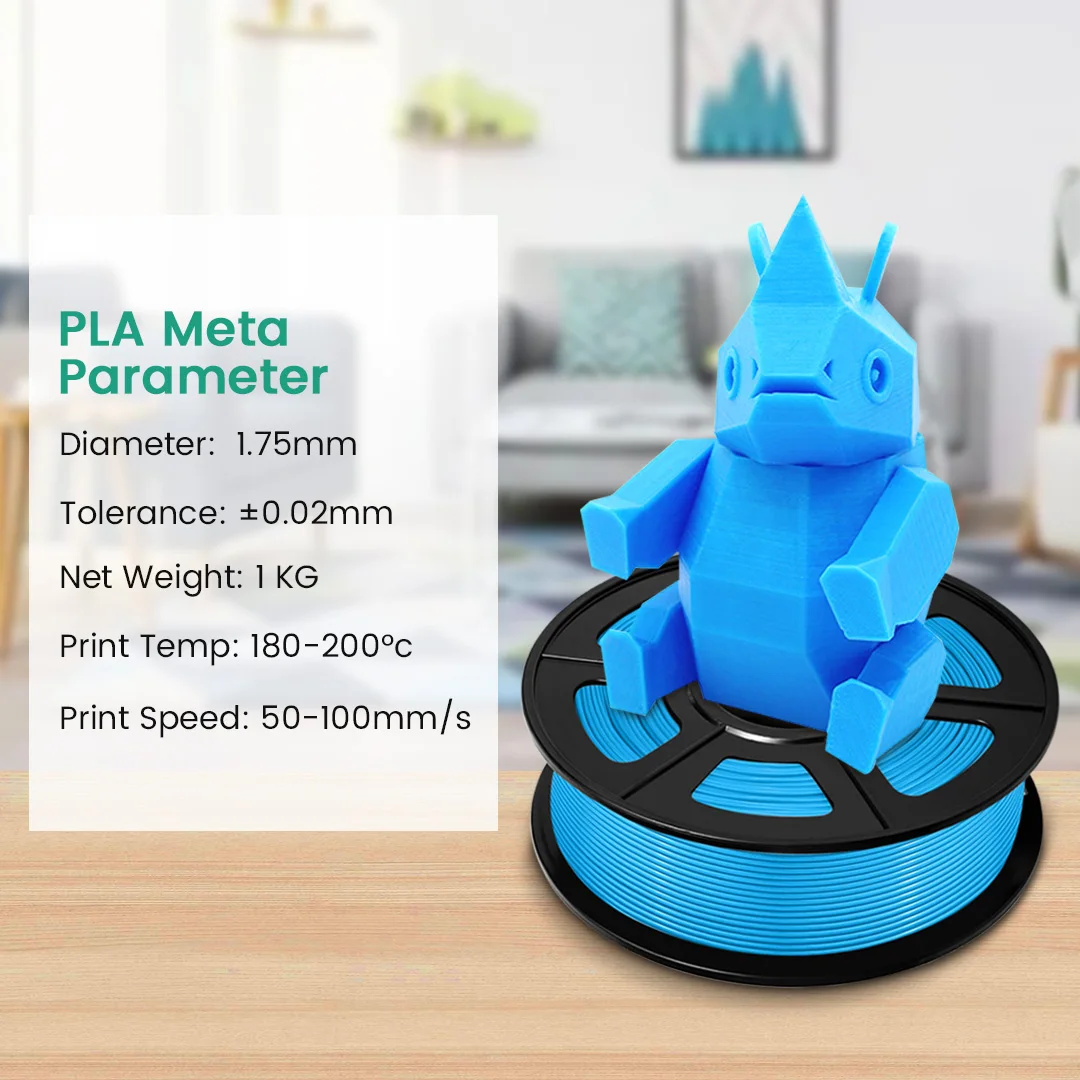 SUNLU PLA Meta Filament 2KG 8 Rolls 0.25kg/Roll 100% Filament Lines Up Neatly 3D Filament PLA Meta 3D Printing For Fast Printing