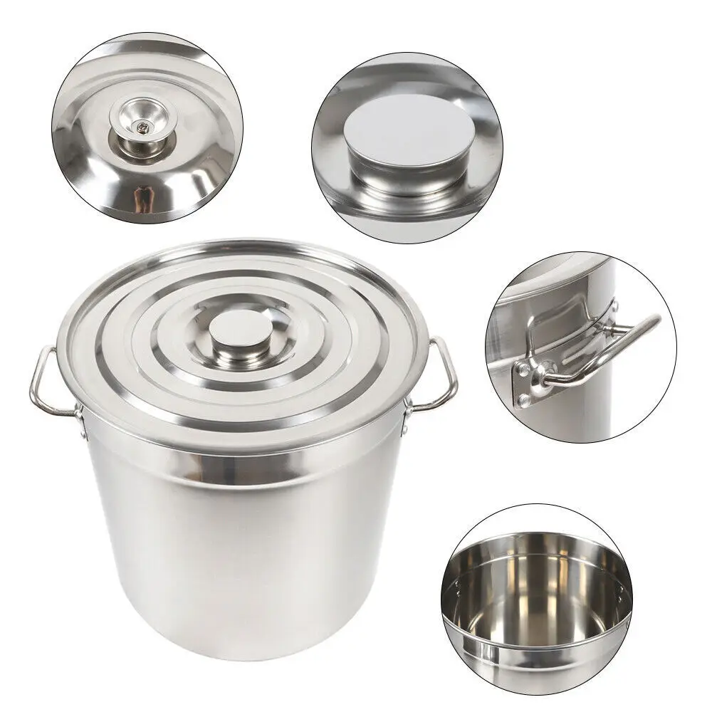 70L Universal Pot Soup Pot Buffet Restaurant Party Roast Cooking Pot With Stainless Steel Lid