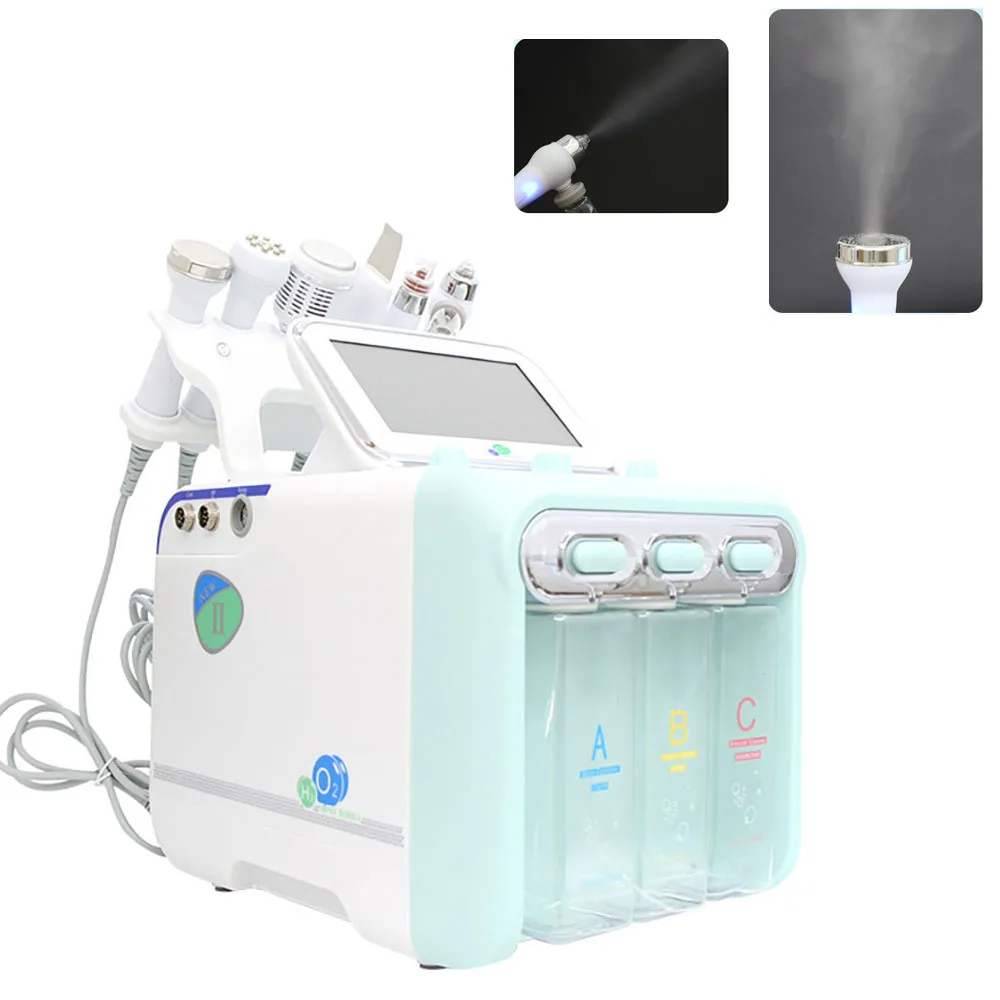 6 in 1 Hydrogen Dermabrasion Facial Beauty Machine Aqua Peeling Deep Cleansing Lifting Water Microdermabrasion Device Skin Care