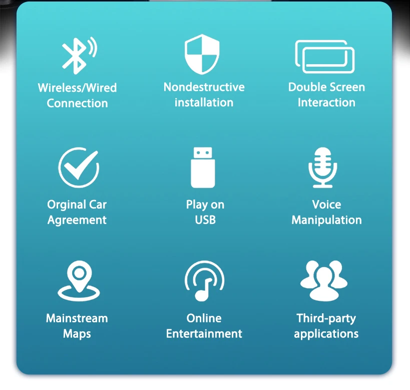 Wireless CarPlay For Jeep Grand Cheokee renegade Compass 2014-17 17-19 years AirPlay Android Mirror Link CarPlay Function