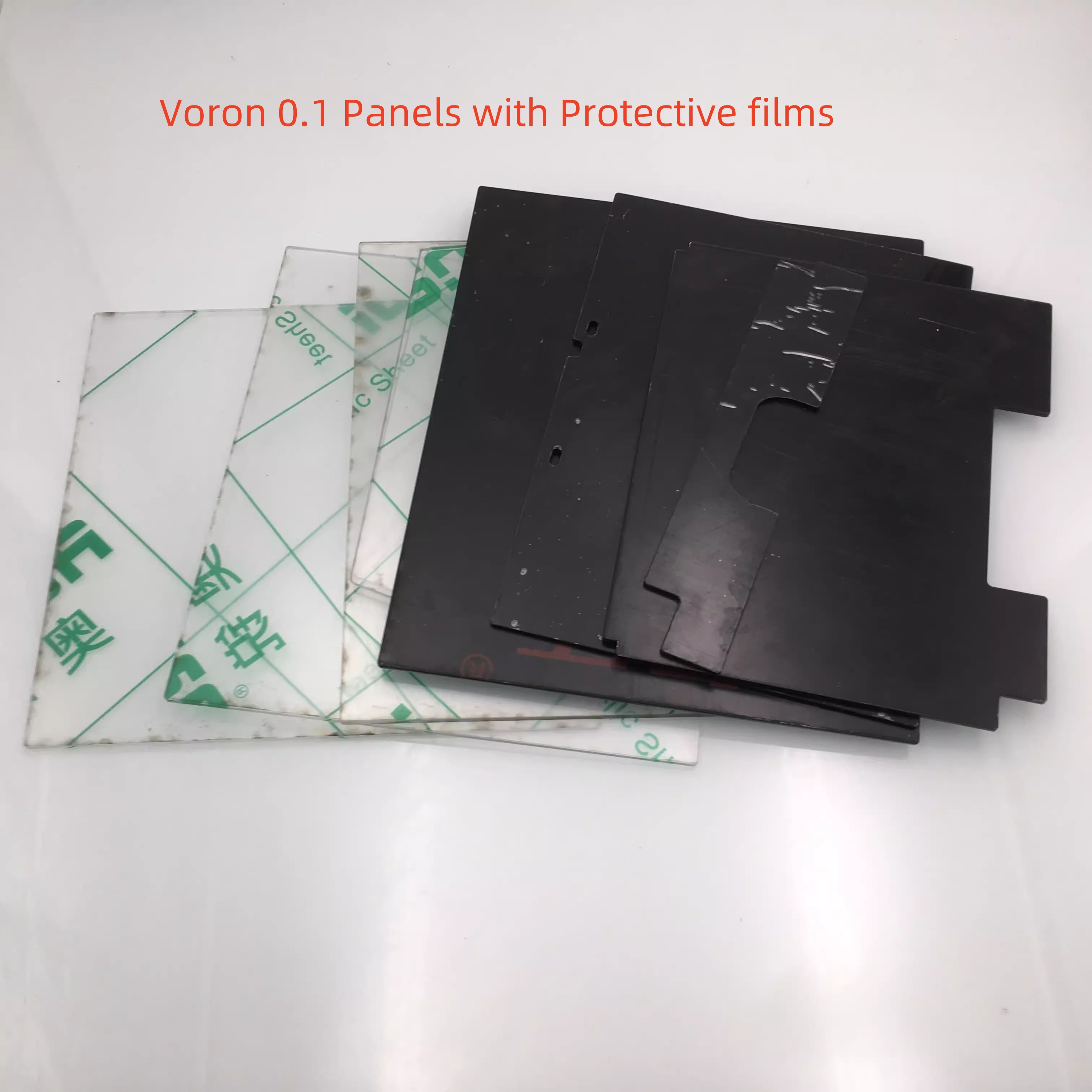 1set Acrylic Enclosure Panels Kit for Voron2.4 R2 300/350mm Build Size and Voron 0.1 3D printer 3MM thickness