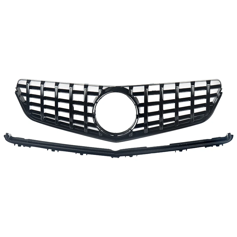 For Mercedes W207 C207 Grille 2009-2013 Benz E Class E350 E550 C207 Coupe GT-R Grille Tuning Front Bumper Grill Grid CAR