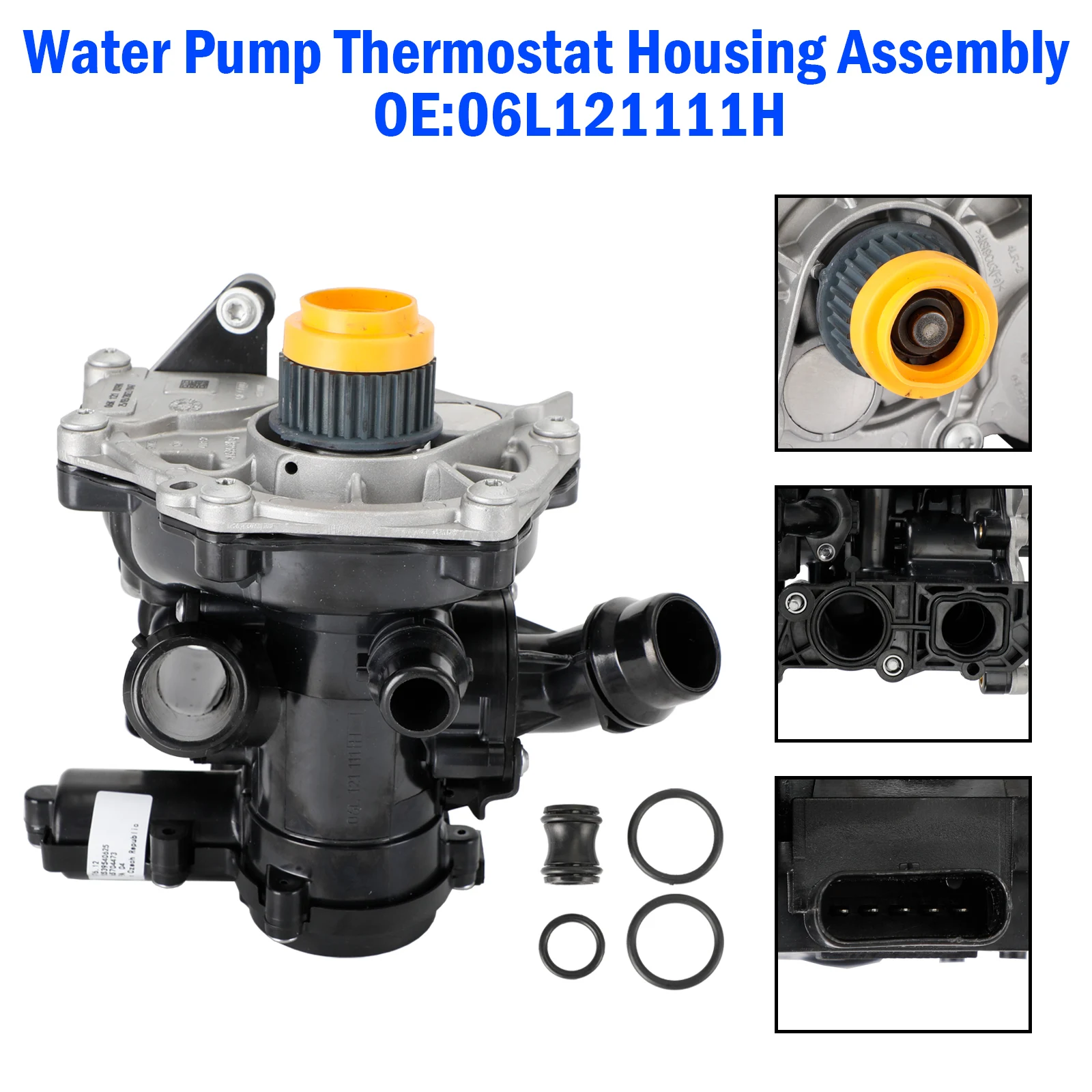 Artudatech Water Pump Thermostat Housing Assembly for VW Golf GTI for Audi A3 A4 06L121111H Car Accessories
