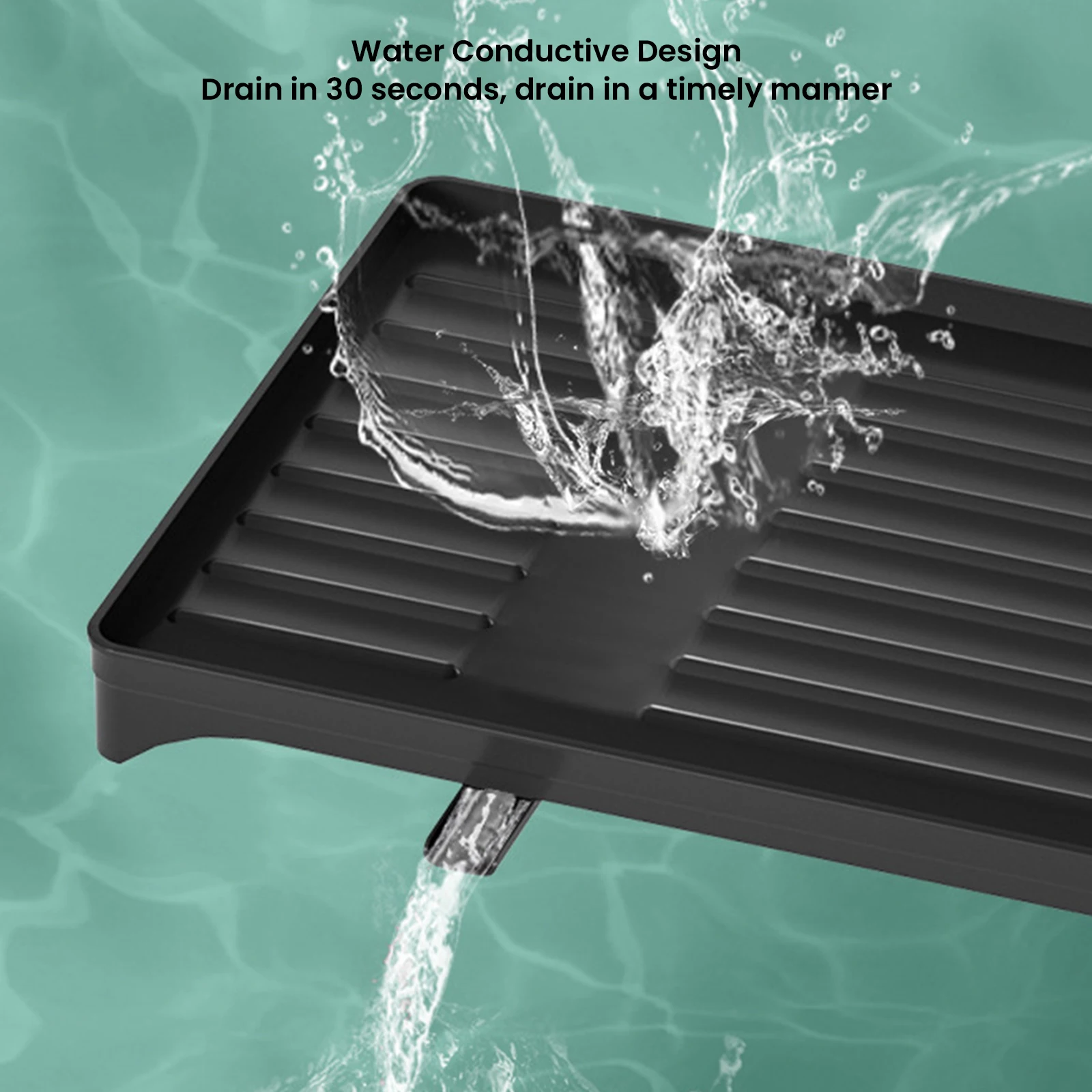 Double Layer Dish Drainer with Drainage Plate Stainless Steel Kitchen Dish Drainer with Cutlery and Cup Holder Kitchen Utensils