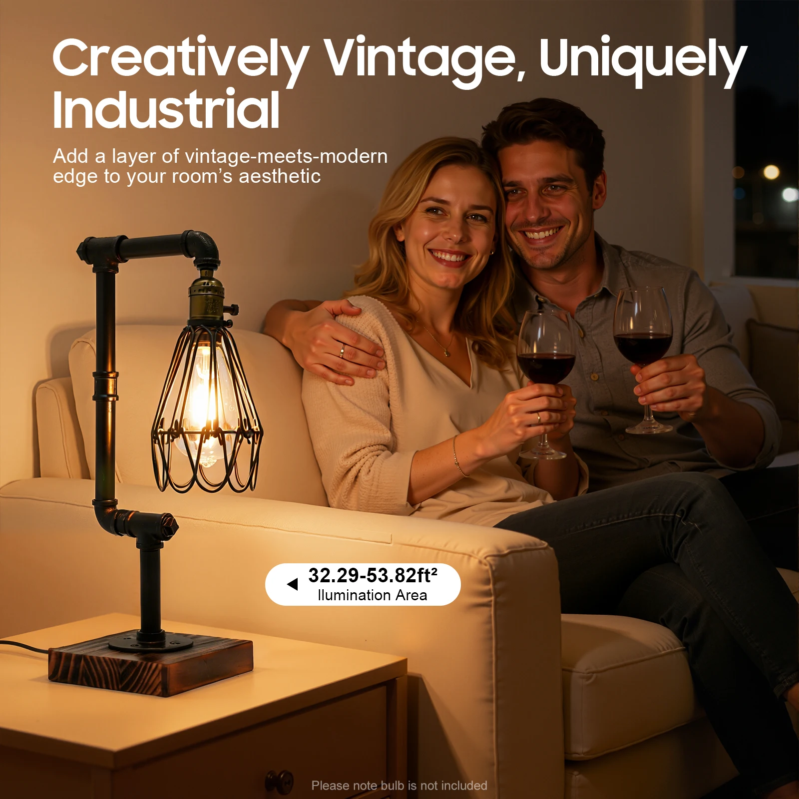 Retro Industrial Table Lamp Metal Water Pipe Desk Decor Lights Loft Study Room Bedroom Night Lighting Fixture 220V E27