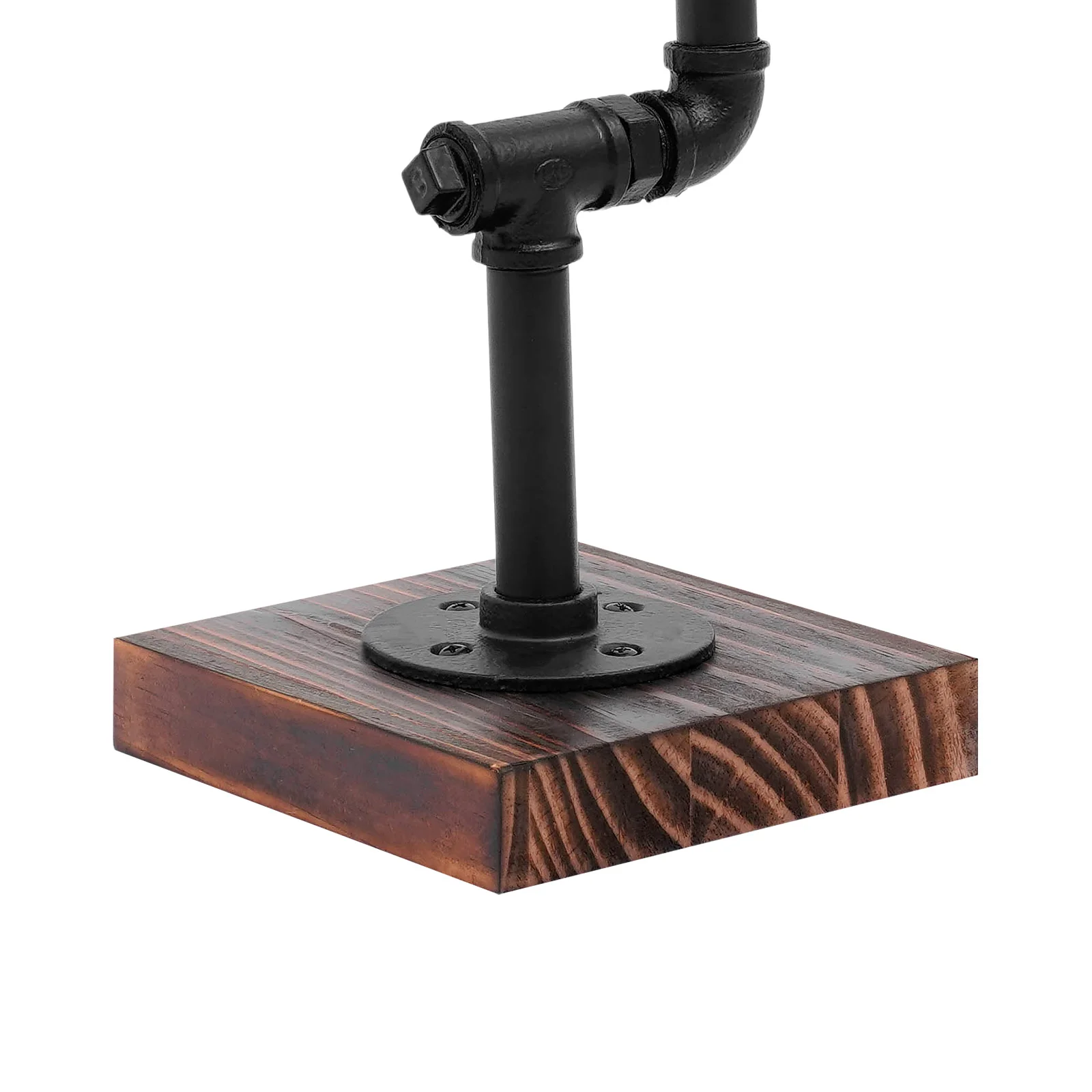 Retro Industrial Table Lamp Metal Water Pipe Desk Decor Lights Loft Study Room Bedroom Night Lighting Fixture 220V E27