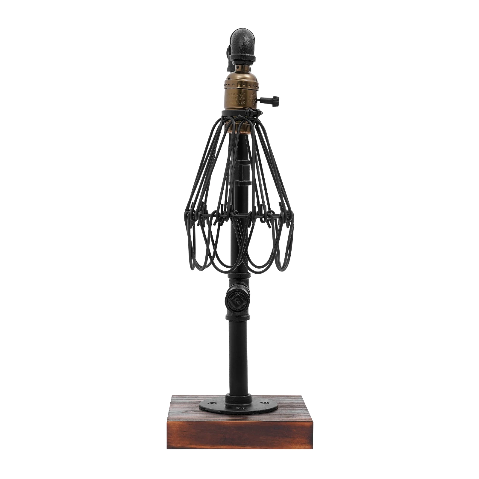 Retro Industrial Table Lamp Metal Water Pipe Desk Decor Lights Loft Study Room Bedroom Night Lighting Fixture 220V E27