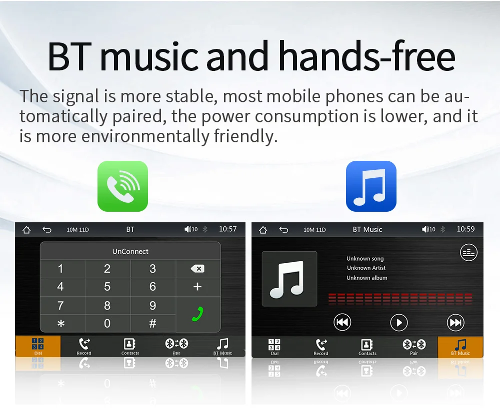 ESSGOO CarPlay Android Auto Car Radio Multimedia Video Player 7inch Portable Touch Screen With USB AUX For Rear View Camera