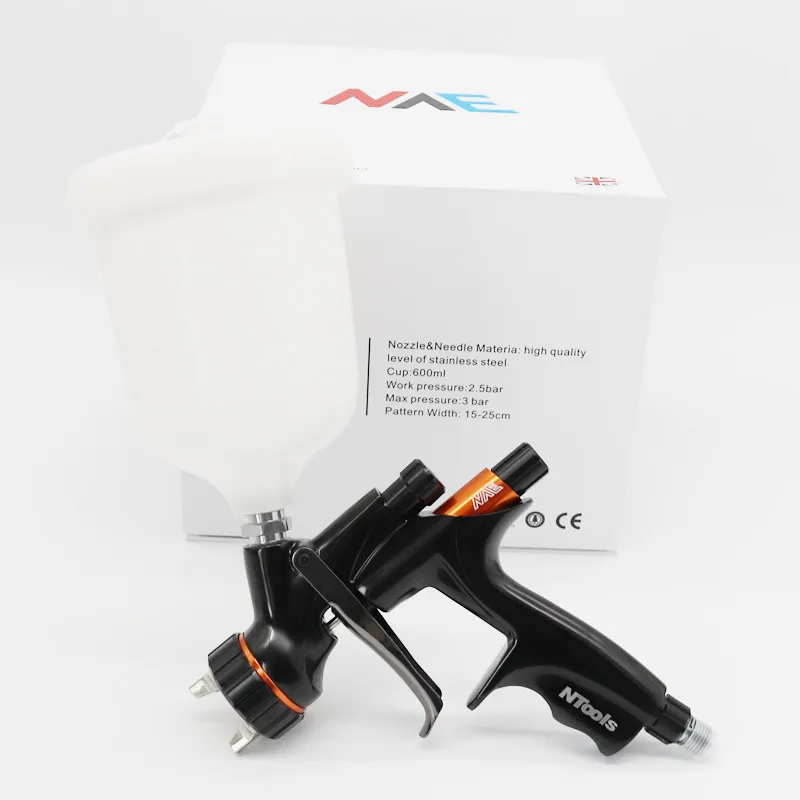 NVE Spray Gun 1.3mm Stainless Steel Nozzle Air Spray Gun /Water-Based Paint /Varnish Paint Sprayer /Air Tools