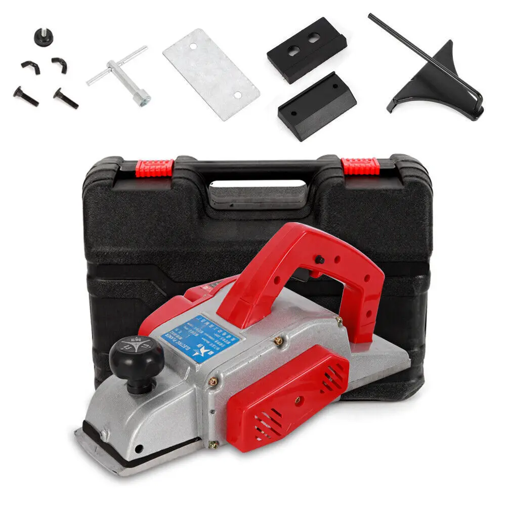 HeavyDuty Electric Wood Planer Sander Door Plane HandHeld Woodworking 82mm 800W