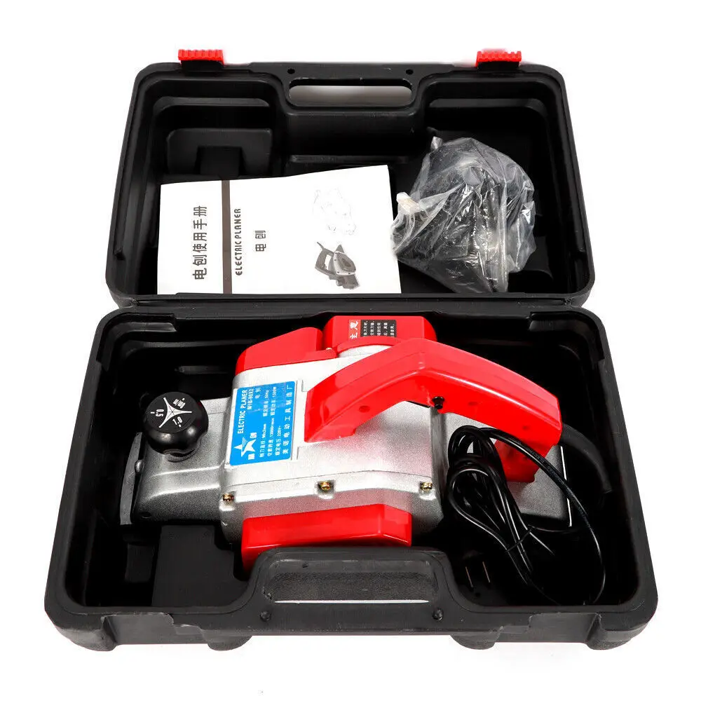 HeavyDuty Electric Wood Planer Sander Door Plane HandHeld Woodworking 82mm 800W