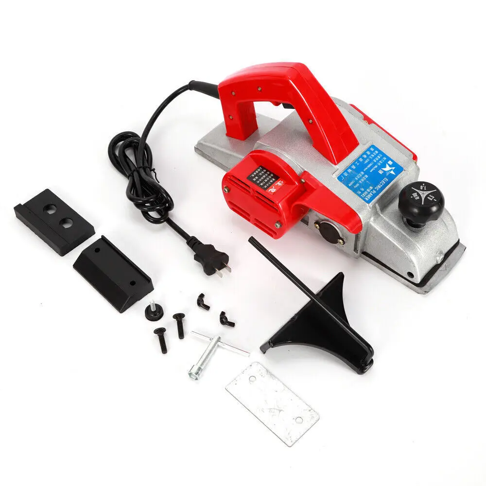 HeavyDuty Electric Wood Planer Sander Door Plane HandHeld Woodworking 82mm 800W