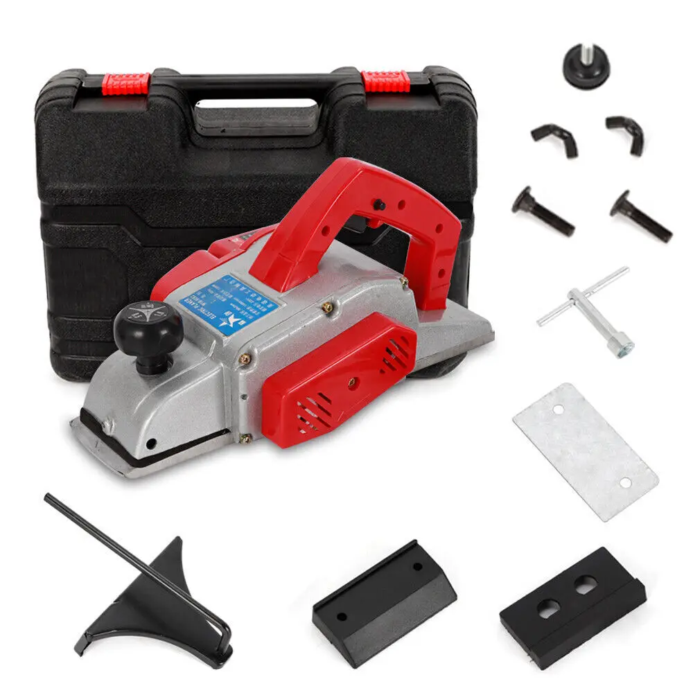HeavyDuty Electric Wood Planer Sander Door Plane HandHeld Woodworking 82mm 800W