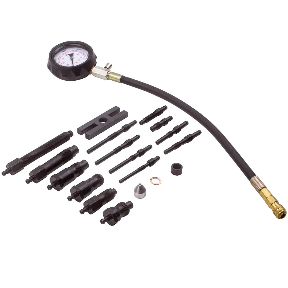 Compression Tester Gauge Tool Kit Auto Compressor 64mm 135mm 47mm New