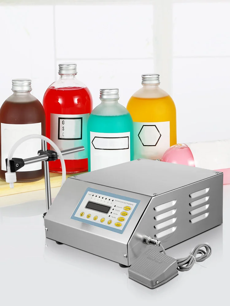 SucceBuy Liquid Filling Machine 5-3500 ml GFK160 Digital Control Water Drink Perfume Cosmetics Juice Milk Small Bottle Filler