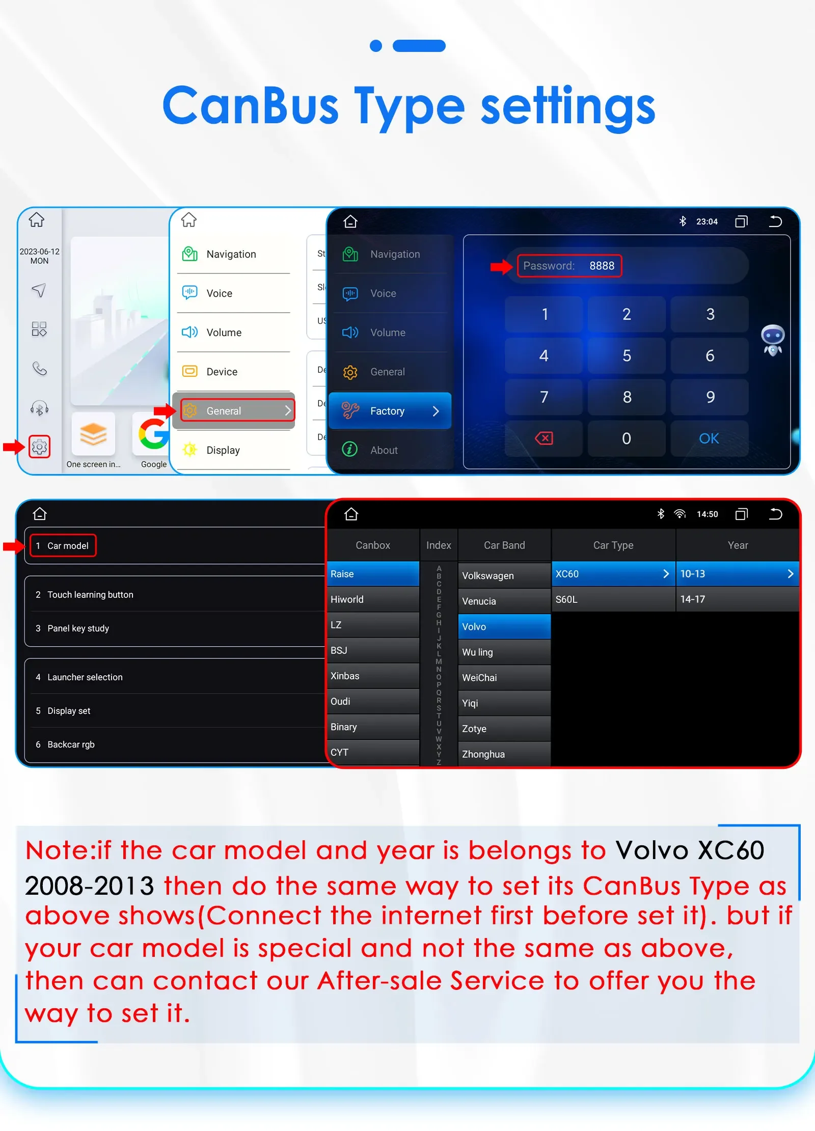 OSSURET 2Din Carplay Android Car Radio For Volvo XC60 2008-2017 Car Multimedia Player Navigation GPS Autoradio 4G-LET DSP 7862