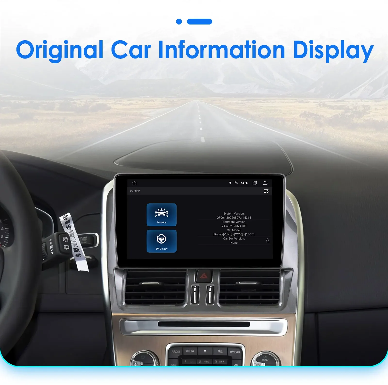 OSSURET 2Din Carplay Android Car Radio For Volvo XC60 2008-2017 Car Multimedia Player Navigation GPS Autoradio 4G-LET DSP 7862
