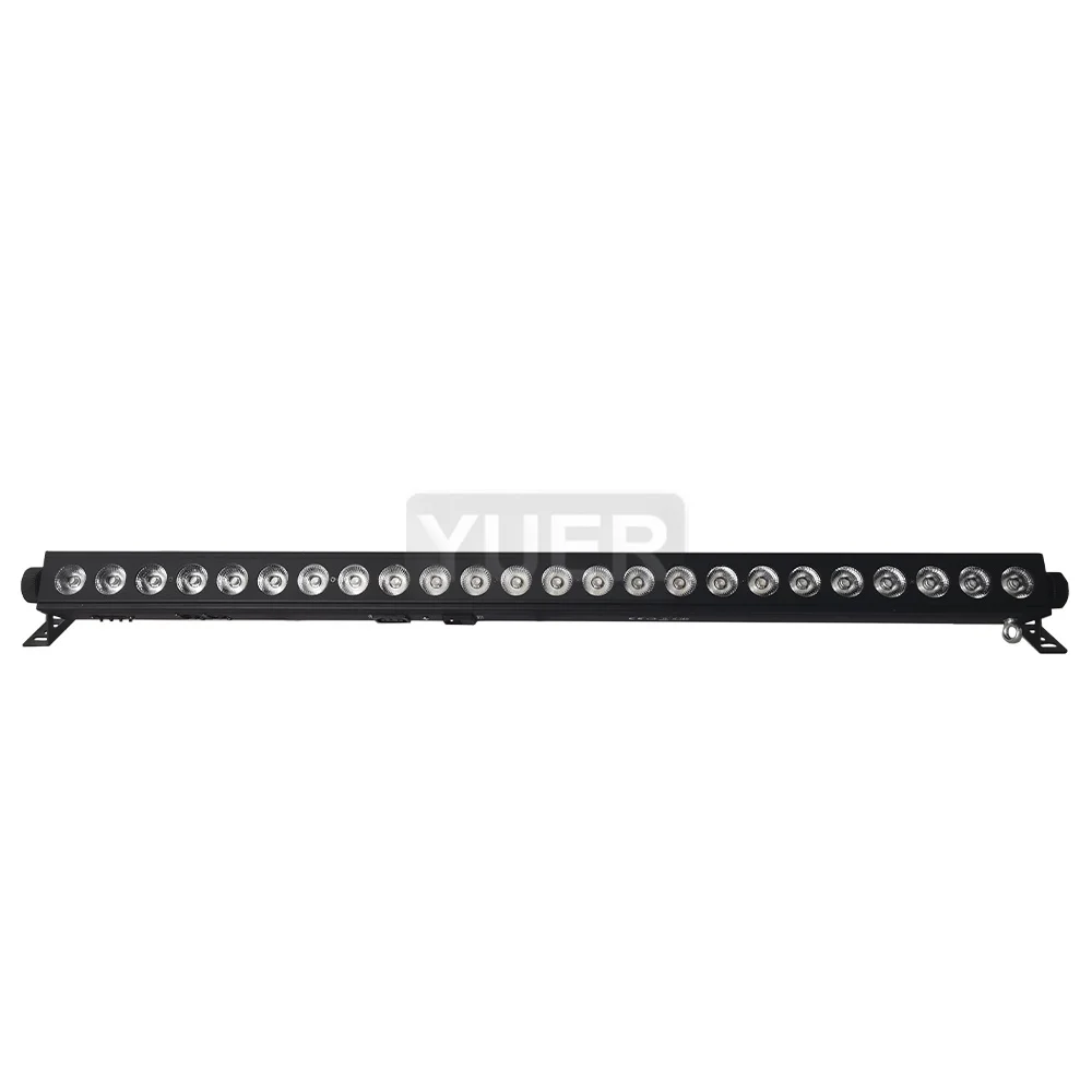 YUER DMX 24x4W LED RGBW 4IN1 Led Wall Wash Light Led Bar DMX Line Bar Wash Stage Light Party Wedding Events Lighting