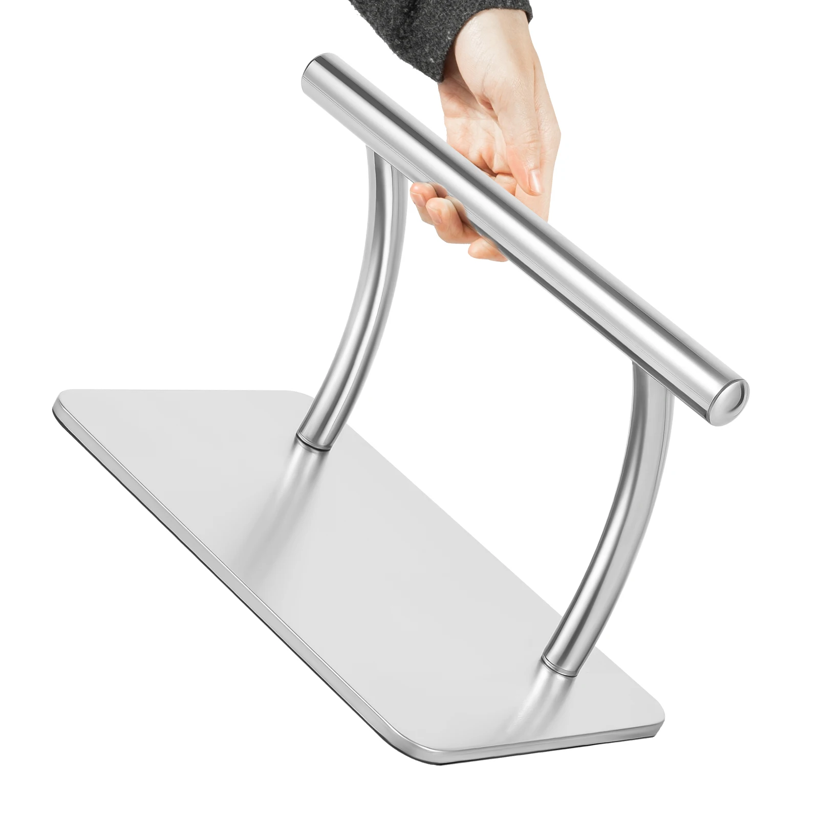 Stainless Steel Barber Chair Pedal Hairdresser Salon Chair Mount Footrest Hairdressing Footstool for Barber Shops 29.5*19*20.5cm