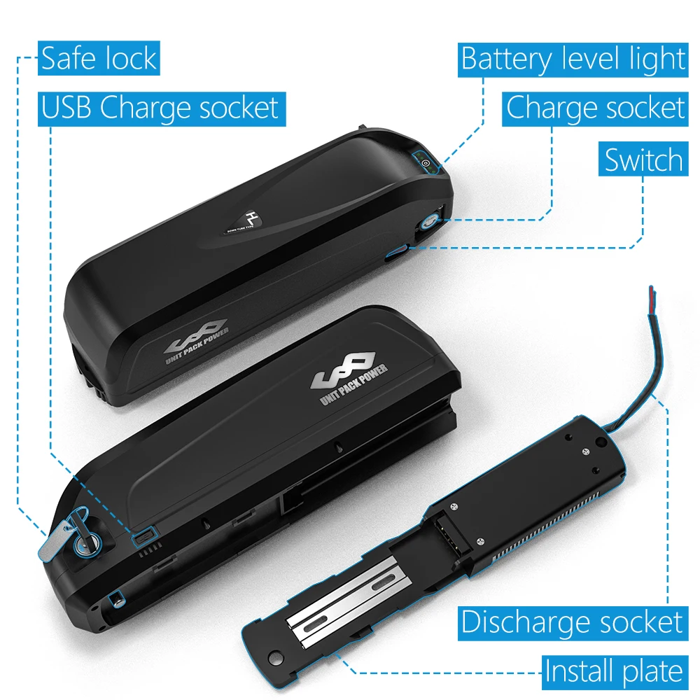Hailong eBike Battery 36V 24.5Ah Bicycle Batteria With 18650 for 1000W 750W 350W Motor